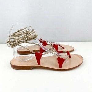NWOT CoRNETTI Vietri Red Sandals
